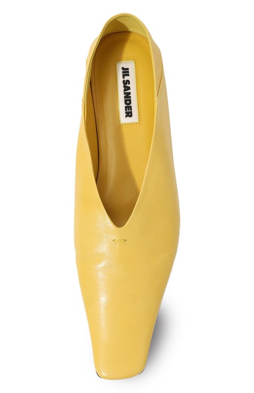 Кожаные балетки Jil Sander J16WZ0003P4864 736 Жёлтый  J16WZ0003P4864 736 Фото 6