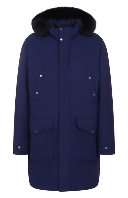 Мужская парка с отделкой из меха лисицы STEFANO RICCI, арт. M6J5400061/PA003R/60