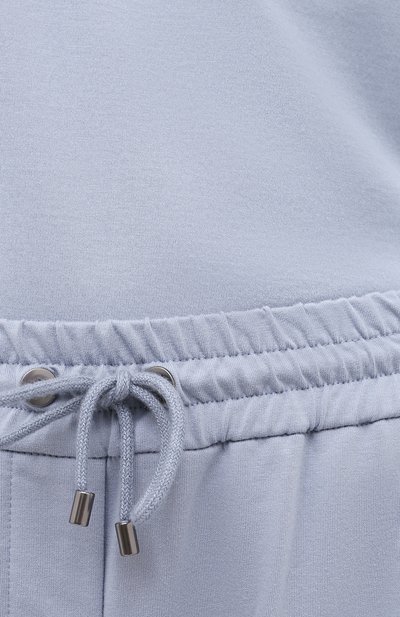 Хлопковые брюки BRUNELLO CUCINELLI голубого цвета по цене 85900 руб., арт. MH827SA399, фото 5 Хлопковые брюки BRUNELLO CUCINELLI, арт. MH827SA399, фото 5