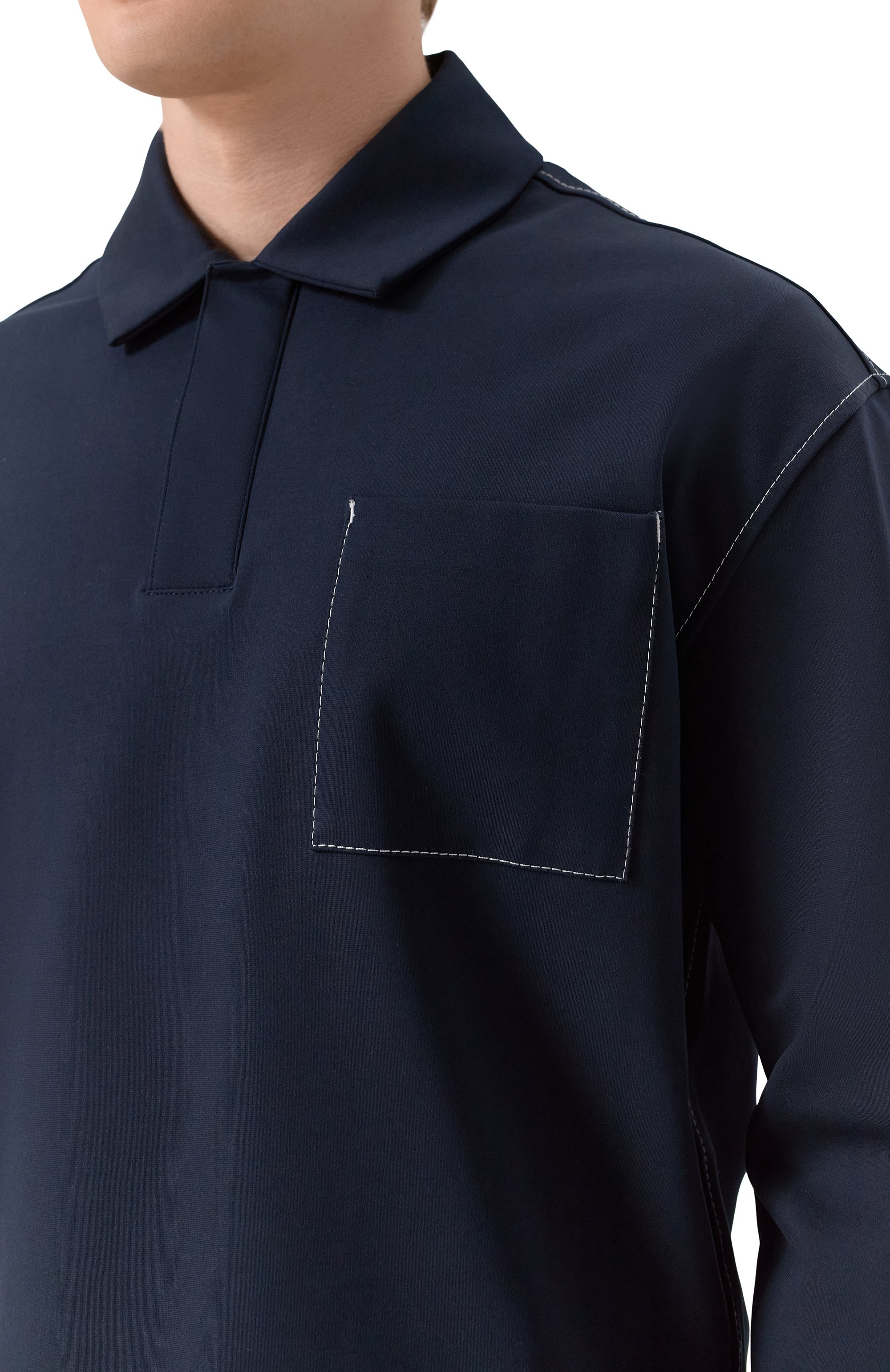 Хлопковое поло BOSS, арт. 50543406, фото 5