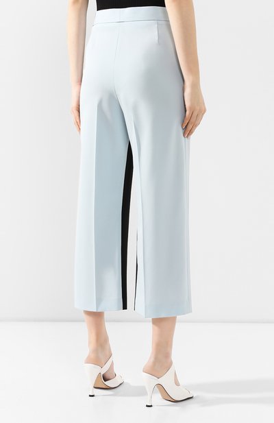 Шерстяные брюки STELLA MCCARTNEY голубого цвета по цене 47500 руб., арт. 600525/SNB48, фото 4 Шерстяные брюки STELLA MCCARTNEY, арт. 600525/SNB48, фото 4