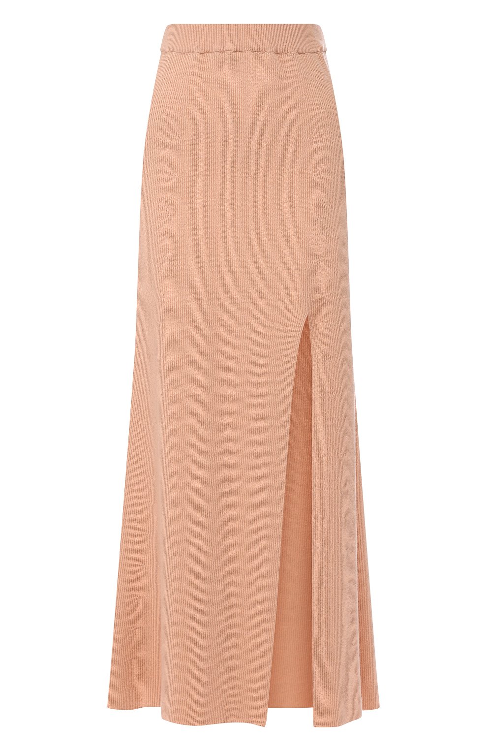 Юбка NANUSHKA розового цвета по цене 35650 руб., арт. PAAK_APRIC0T_CASHMERE BLEND RIB, фото 1 Юбка NANUSHKA, арт. PAAK_APRIC0T_CASHMERE BLEND RIB, фото 1