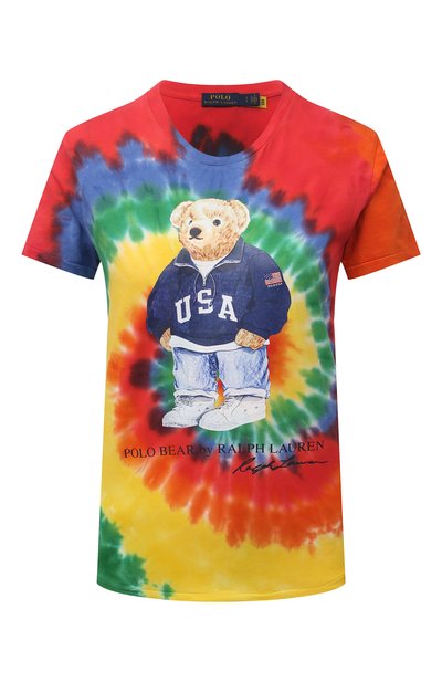 Женская хлопковая футболка POLO RALPH LAUREN, арт. 211843249