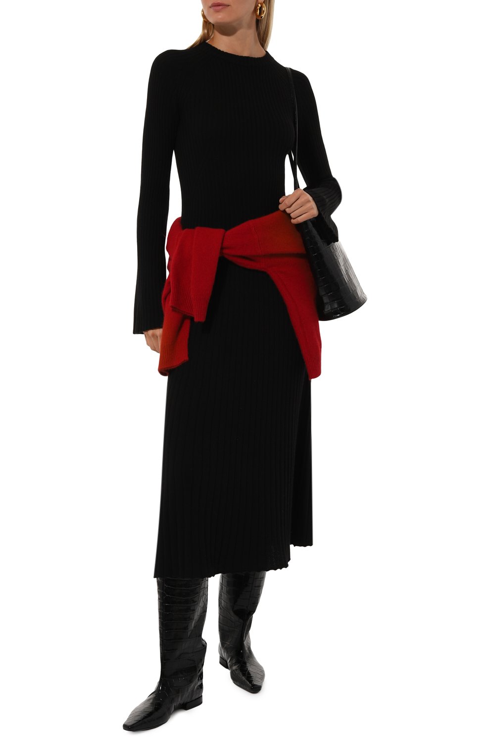 Платье из шерсти и кашемира LOULOU DE SAISON, арт. H0BAS, фото 2