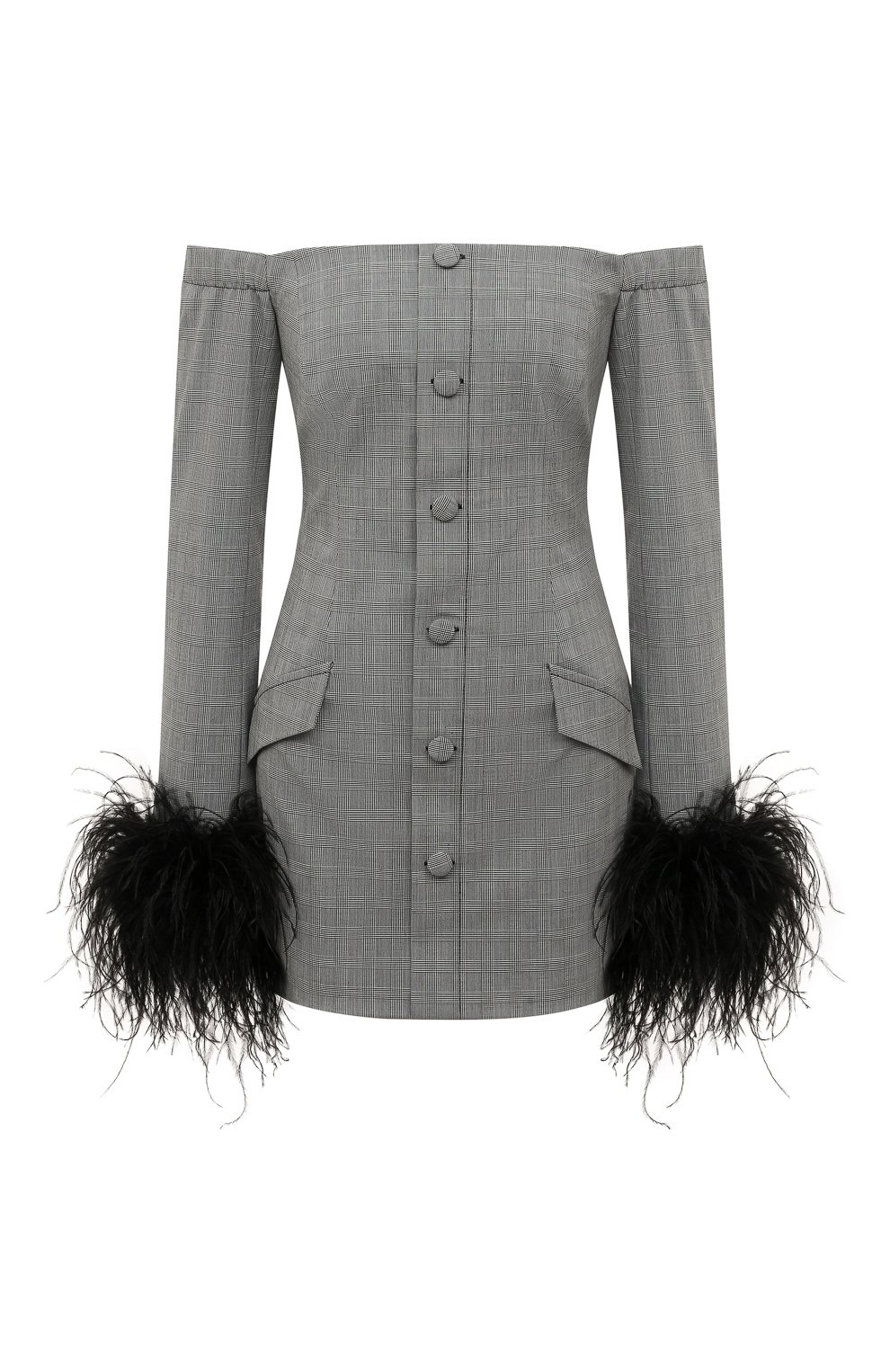 Платье с отделкой перьями LIKE YANA, арт. L1-23/0-713.2-1791, фото 1