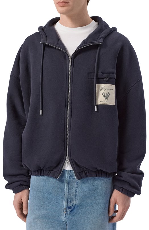 Хлопковая толстовка Jacquemus 26EH0M00302/AJ00262 Синий  26EH0M00302/AJ00262 Фото 3