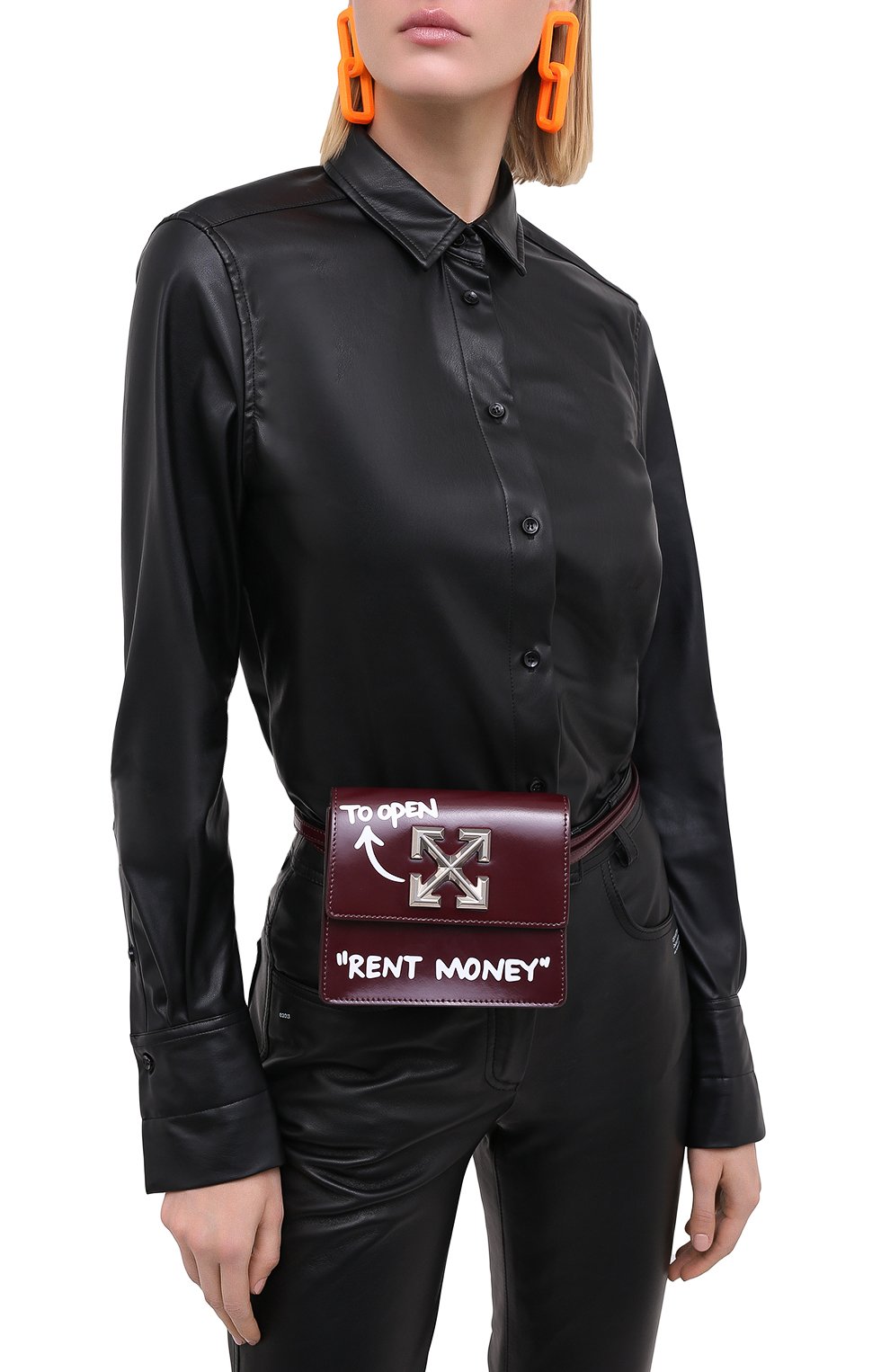 Поясная сумка 0.7 jitney OFF-WHITE, арт. 0WNA093E20LEA0012801, фото 2