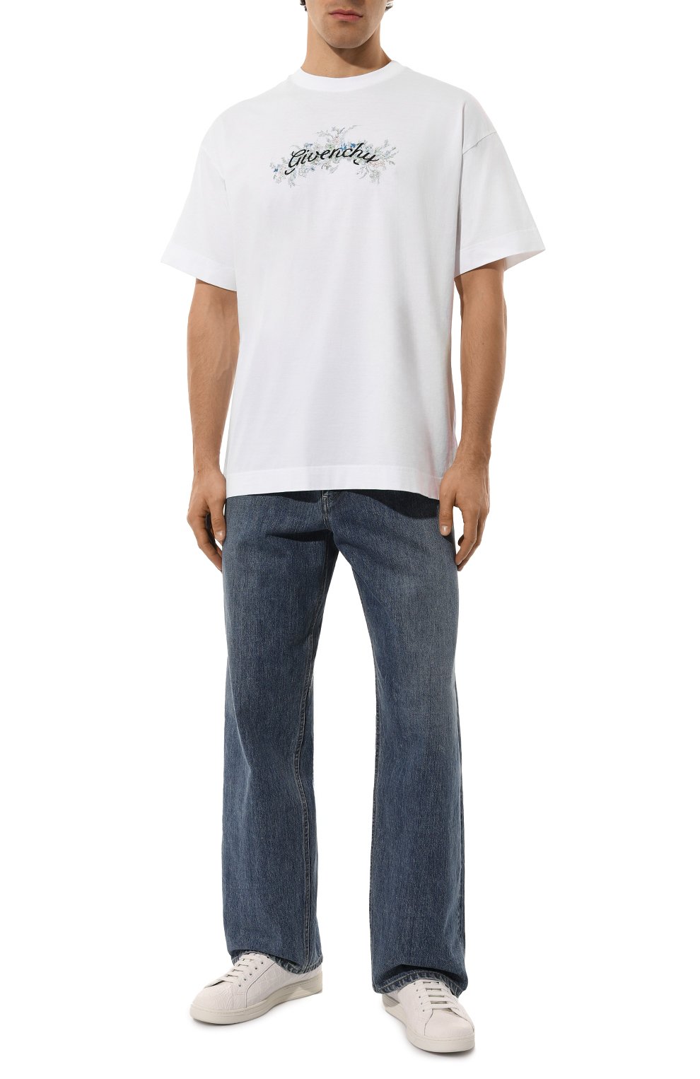 Хлопковая футболка GIVENCHY, арт. BM71JA3YMU, фото 2