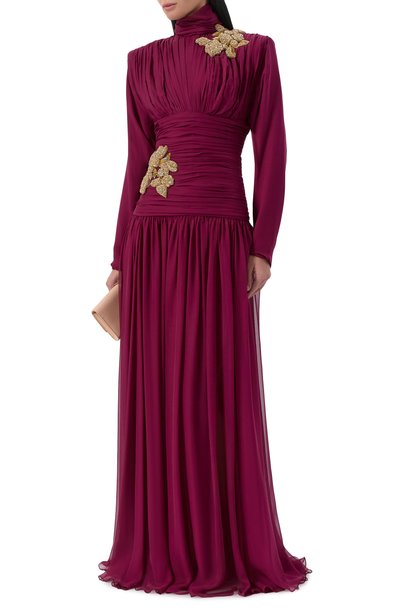 Женское шелковое платье ZUHAIR MURAD, арт. PDR26028/CHSI028