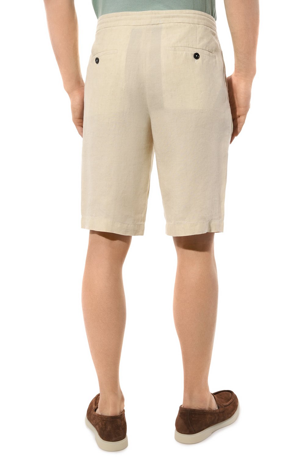 Льняные шорты ZEGNA, арт. UDI32A7/TB11, фото 4