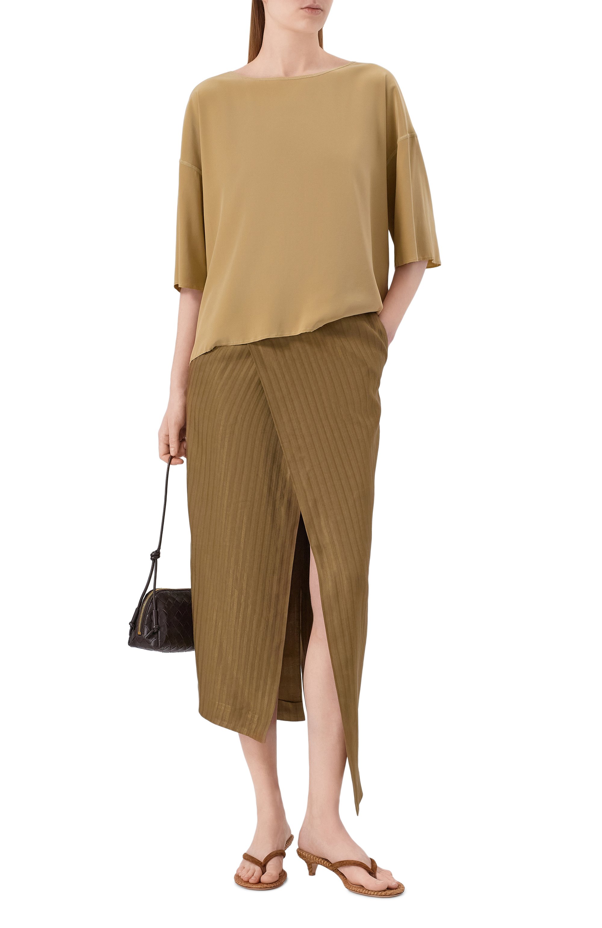 Юбка изо льна и вискозы PETAR PETROV, арт. S26TR2, фото 2