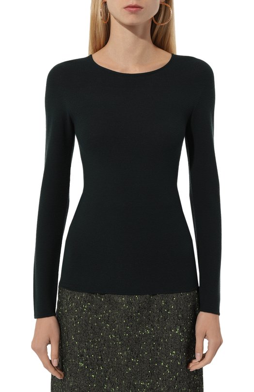Топ из вискозы Giorgio Armani 8NAM31/AM05Z Зелёный  8NAM31/AM05Z Фото 3