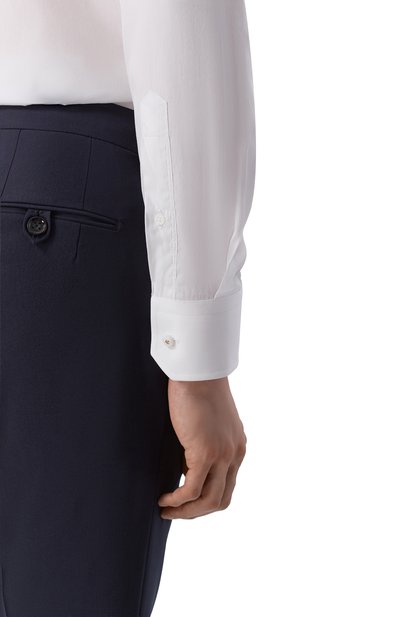 Сорочка из хлопка и шелка BOSS CAMEL, арт. 50560341, фото 5