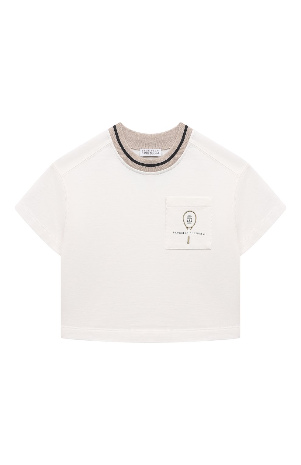 Хлопковая футболка BRUNELLO CUCINELLI, арт. BH827E284A, фото 1