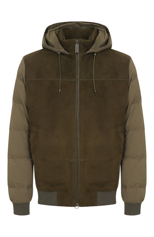 Комбинированный пуховик Stefano Ricci M7J5300180/PL001H Хаки M7J5300180/PL001H