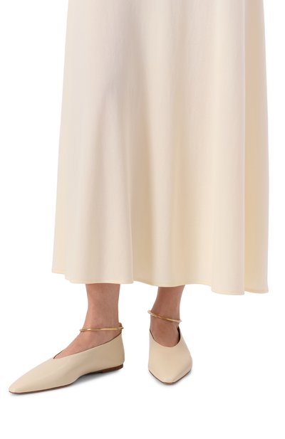Женские кожаные балетки JIL SANDER, арт. J15WZ0039/P7588