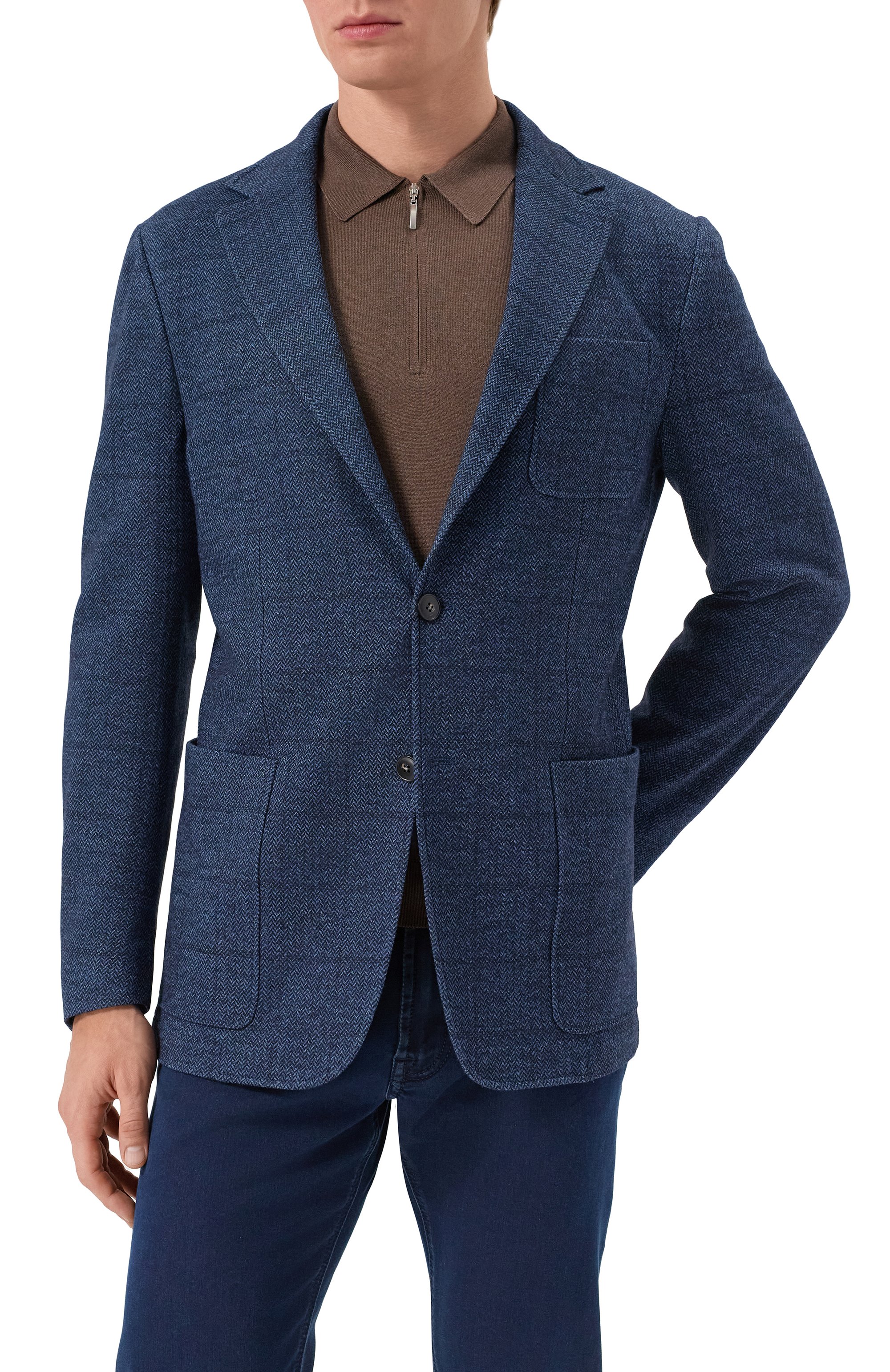 Пиджак из шерсти и хлопка CANALI, арт. J0147/JJ02554, фото 4