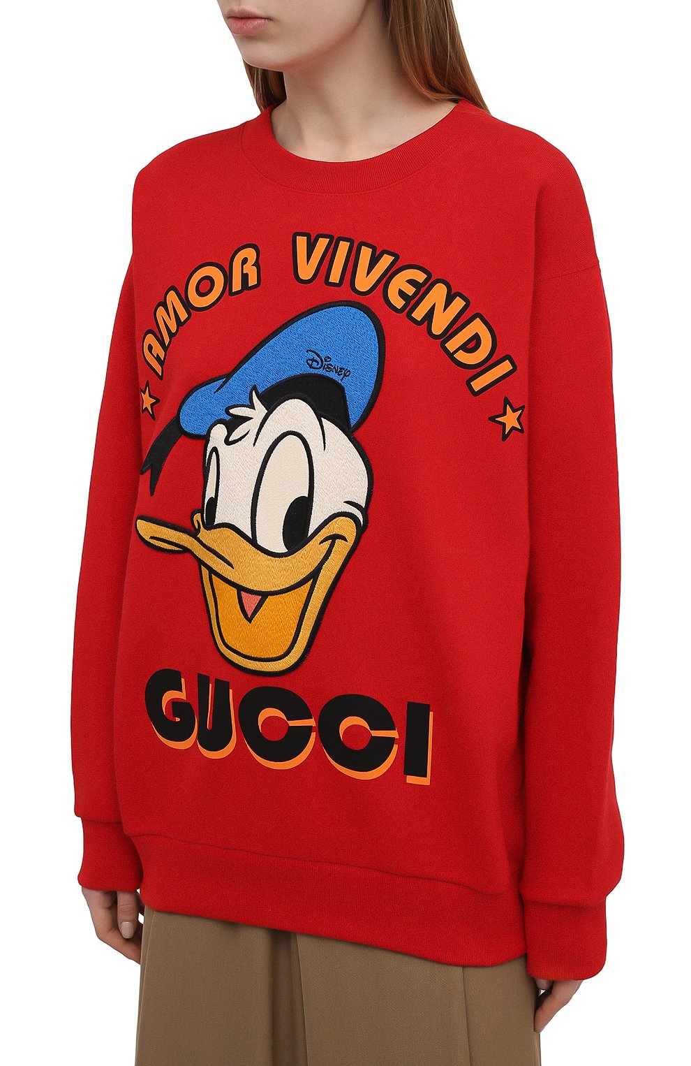 Хлопковый свитшот disney x gucci GUCCI, арт. 617964/XJDC1, фото 3