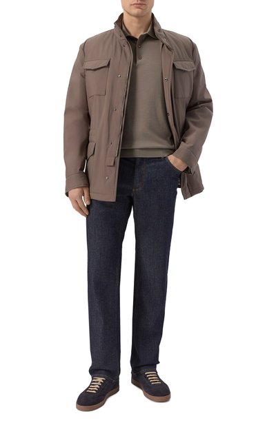 Поло из кашемира и шерсти STEFANO RICCI хаки цвета по цене 172000 руб., арт. W505506P13/W26150, фото 2 Поло из кашемира и шерсти STEFANO RICCI, арт. W505506P13/W26150, фото 2