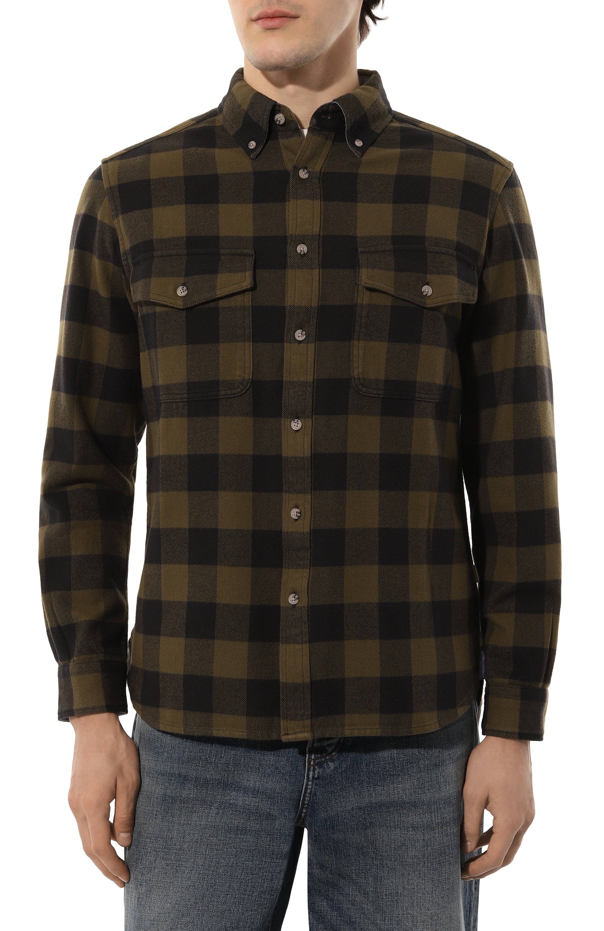 Хлопковая рубашка WOOLRICH, арт. CFWOSI0143MRUT3505, фото 3