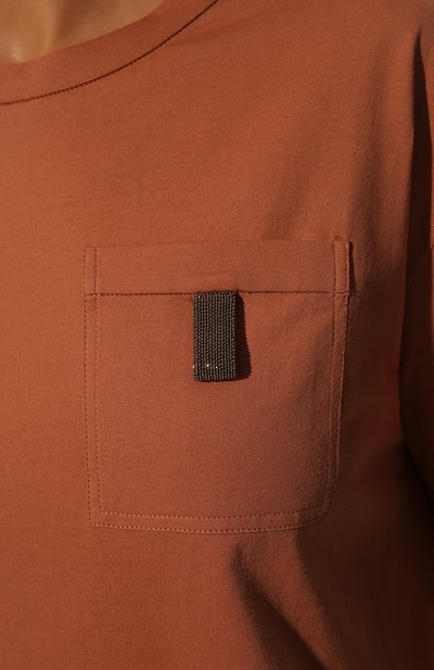 Хлопковая футболка BRUNELLO CUCINELLI, арт. M0A45BK400, фото 5