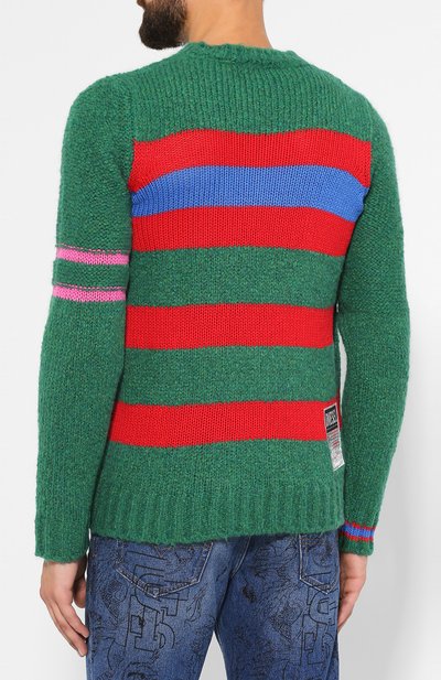 Свитер DIESEL зеленого цвета по цене 22700 руб., арт. 00SYN5/0AAWZ, фото 4 Свитер DIESEL, арт. 00SYN5/0AAWZ, фото 4