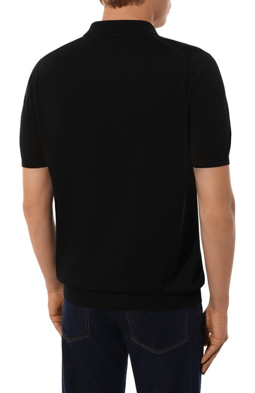 Хлопковое поло Svevo Чёрный, фото 4