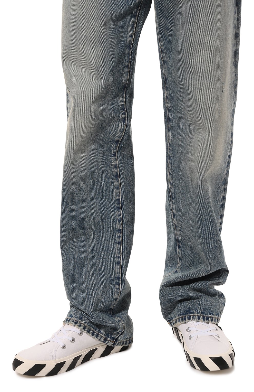Текстильные кеды vulcanized OFF-WHITE, арт. 0MIA119F21FAB0010110, фото 3