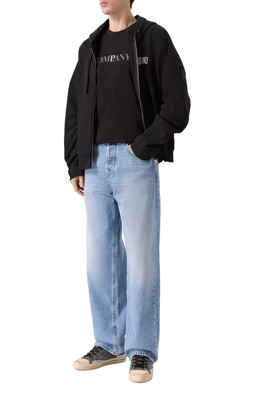 Хлопковая футболка C.P. Company 20CMTS085A/005100W Чёрный  20CMTS085A/005100W Фото 2