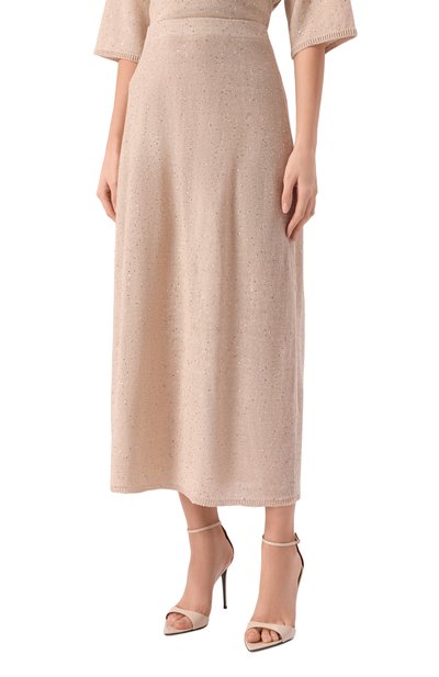 Юбка изо льна и хлопка ANTONELLI FIRENZE, арт. 41775Q/01625, фото 3