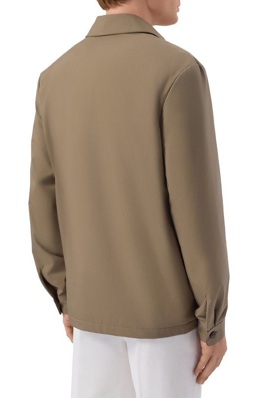 Куртка-рубашка Loro Piana FAQ3020 Хаки  FAQ3020 Фото 4