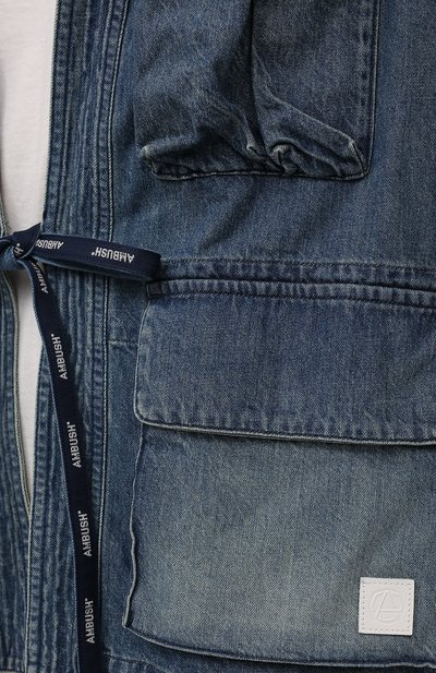 Джинсовая куртка AMBUSH темно-синего цвета по цене 89950 руб., арт. BMYE003S21DEN001, фото 5 Джинсовая куртка AMBUSH, арт. BMYE003S21DEN001, фото 5