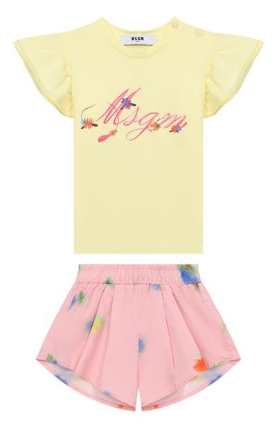 Комплект из футболки и шорт MSGM KIDS, арт. S6MSNGTR268