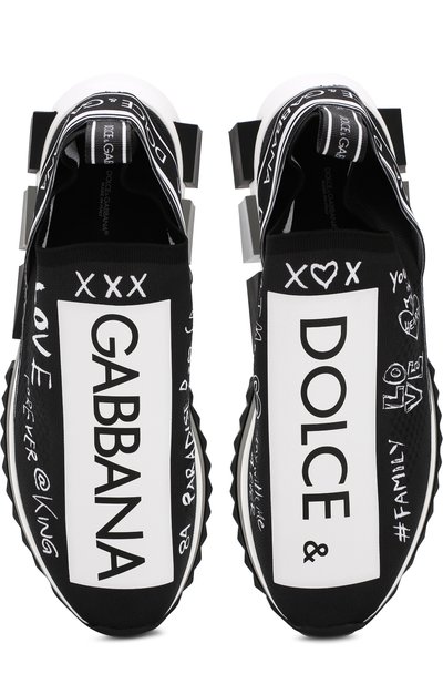Текстильные кроссовки sorrento с логотипом бренда DOLCE & GABBANA черного цвета по цене 83750 руб., арт. CS1595/AV005, фото 5 Текстильные кроссовки sorrento с логотипом бренда DOLCE & GABBANA, арт. CS1595/AV005, фото 5