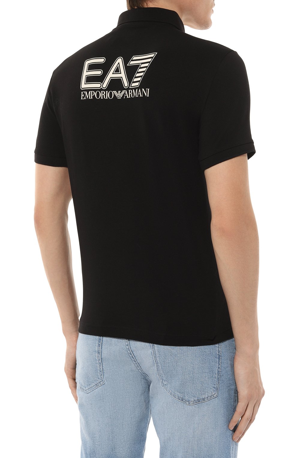 Хлопковое поло EA7, арт. 6DPF16/PJVQZ/S, фото 4
