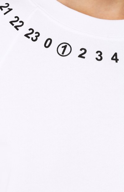 Хлопковый свитшот MAISON MARGIELA белого цвета по цене 42500 руб., арт. S51GU0055/S25428, фото 5 Хлопковый свитшот MAISON MARGIELA, арт. S51GU0055/S25428, фото 5