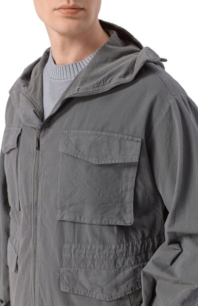 Куртка из хлопка и льна TRANSIT, арт. CFUTRCE142, фото 5