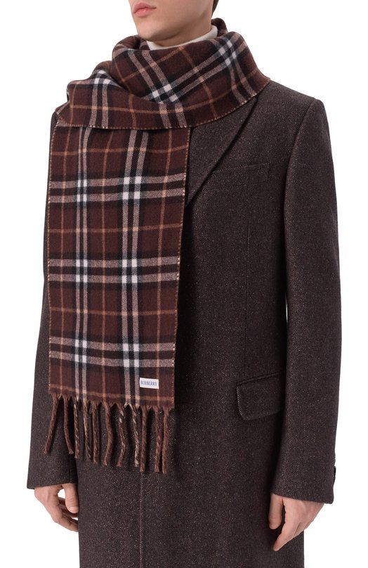 Кашемировый шарф Burberry 8112977 Коричневый  8112977 Фото 3