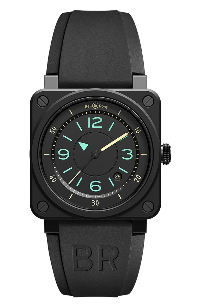 Мужские часы br 03-92 bi-compass BELL & ROSS бесцветного цвета, арт. BR0392-IDC-CE/SRB | Фото 1 (Механизм: Автомат; Региональные ограничения белый список (Axapta Mercury): Не проставлено; Цвет циферблата: Чёрный; Нос: Не проставлено; Ограничения доставки: m-style)