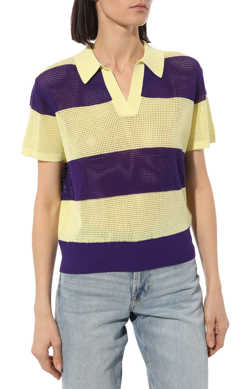 Пуловер из вискозы DRIES VAN NOTEN фиолетового цвета по цене 63400 руб., арт. 231-011213-6711, фото 3 Пуловер из вискозы DRIES VAN NOTEN, арт. 231-011213-6711, фото 3