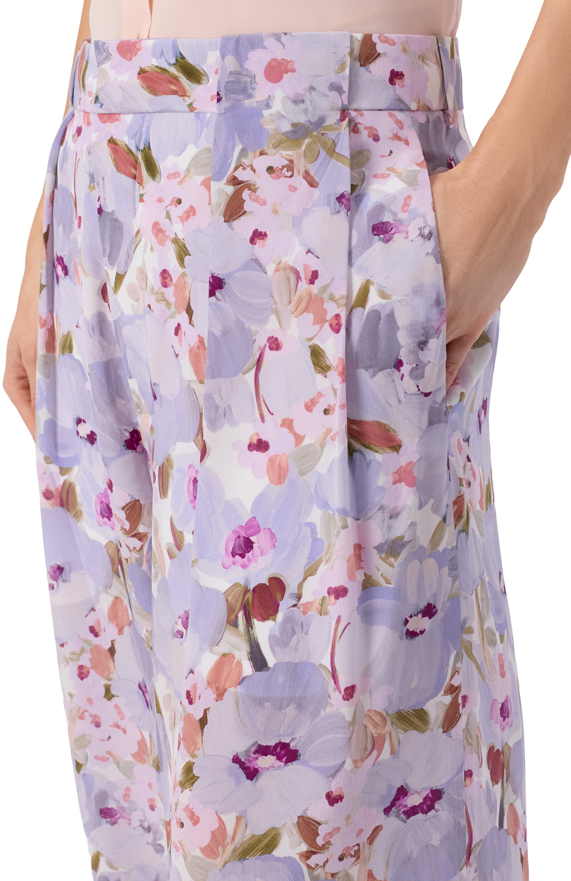 Шелковые брюки BALMAIN, арт. GF1PN215/SF37, фото 5