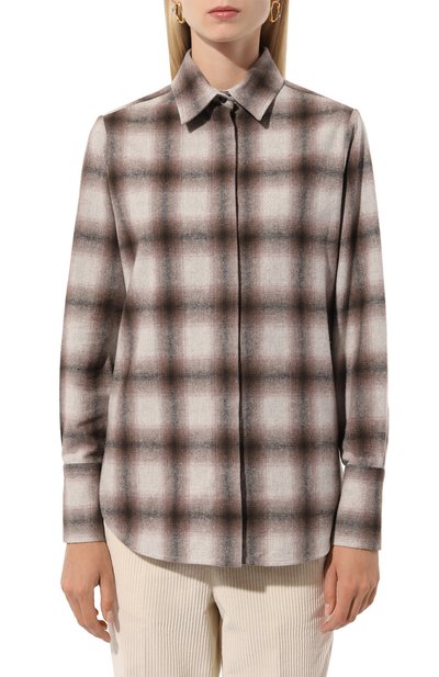 Хлопковая рубашка KITON, арт. D54410H0903402, фото 3