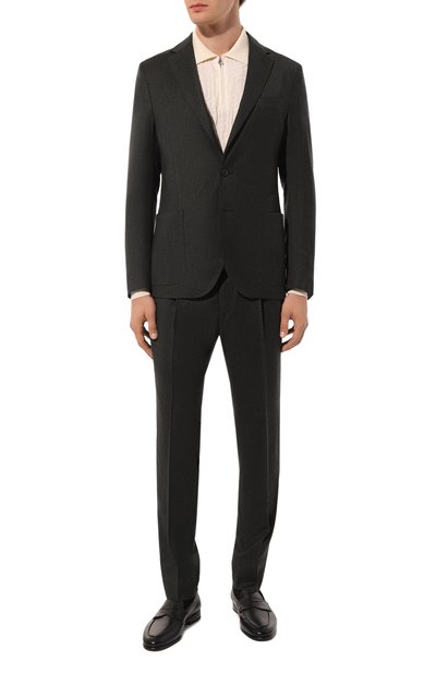 Шерстяной костюм CORNELIANI темно-зеленого цвета по цене 164500 руб., арт. 94X007-9418400_SET, фото 1 Шерстяной костюм CORNELIANI, арт. 94X007-9418400_SET, фото 1