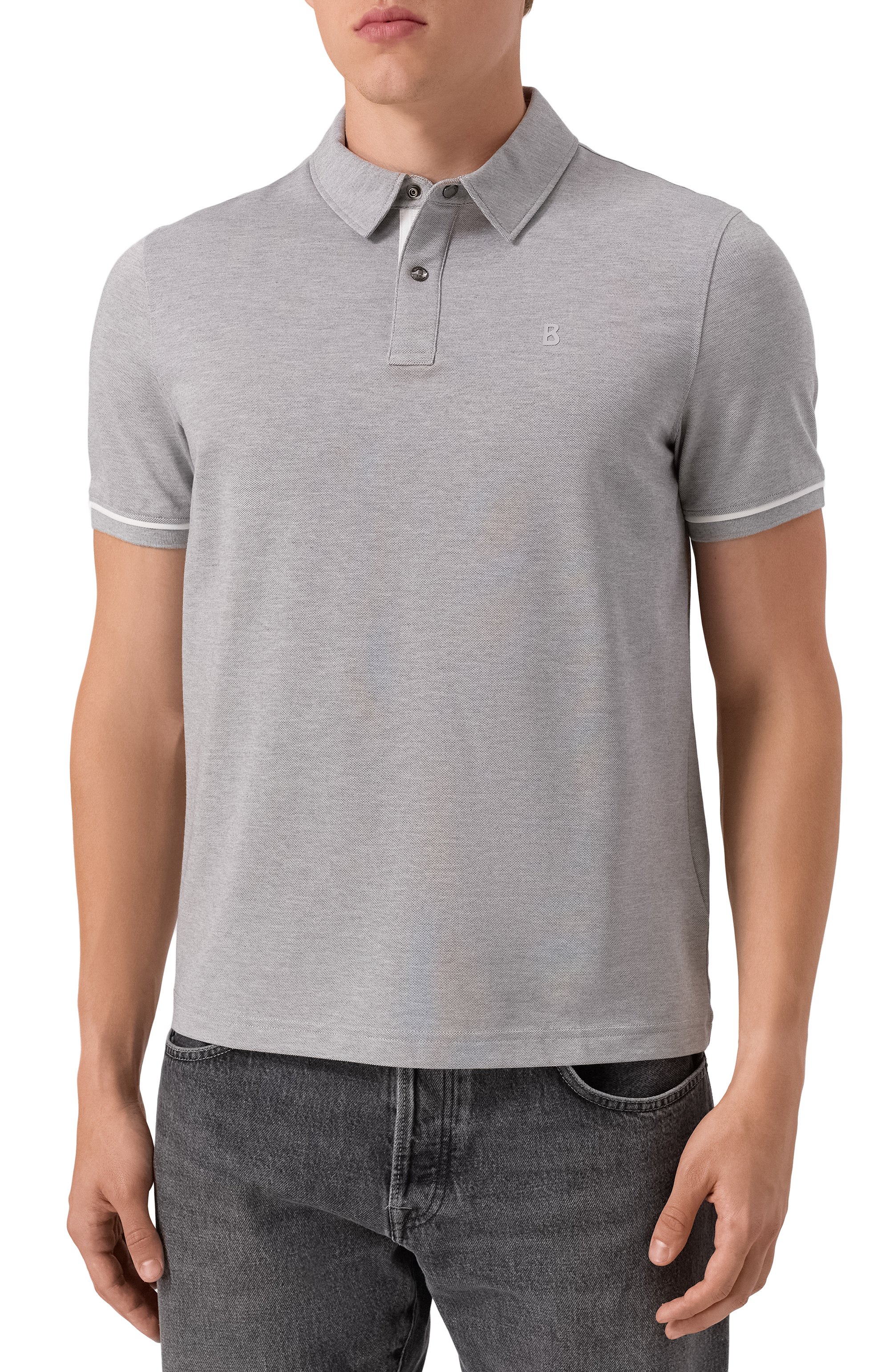 Поло BOGNER серого цвета по цене 17100 руб., арт. 58102727, фото 3 Поло BOGNER, арт. 58102727, фото 3