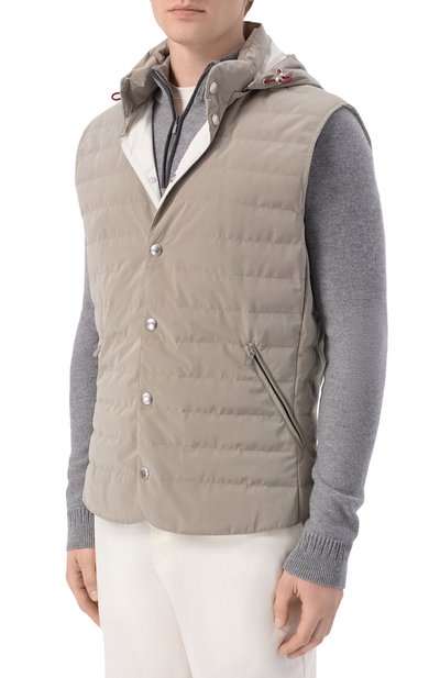 Утепленный жилет BRUNELLO CUCINELLI, арт. MM4791696, фото 3