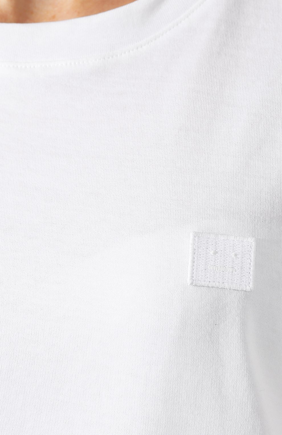 Хлопковая футболка ACNE STUDIOS белого цвета по цене 17100 руб., арт. AL0038, фото 5 Хлопковая футболка ACNE STUDIOS, арт. AL0038, фото 5