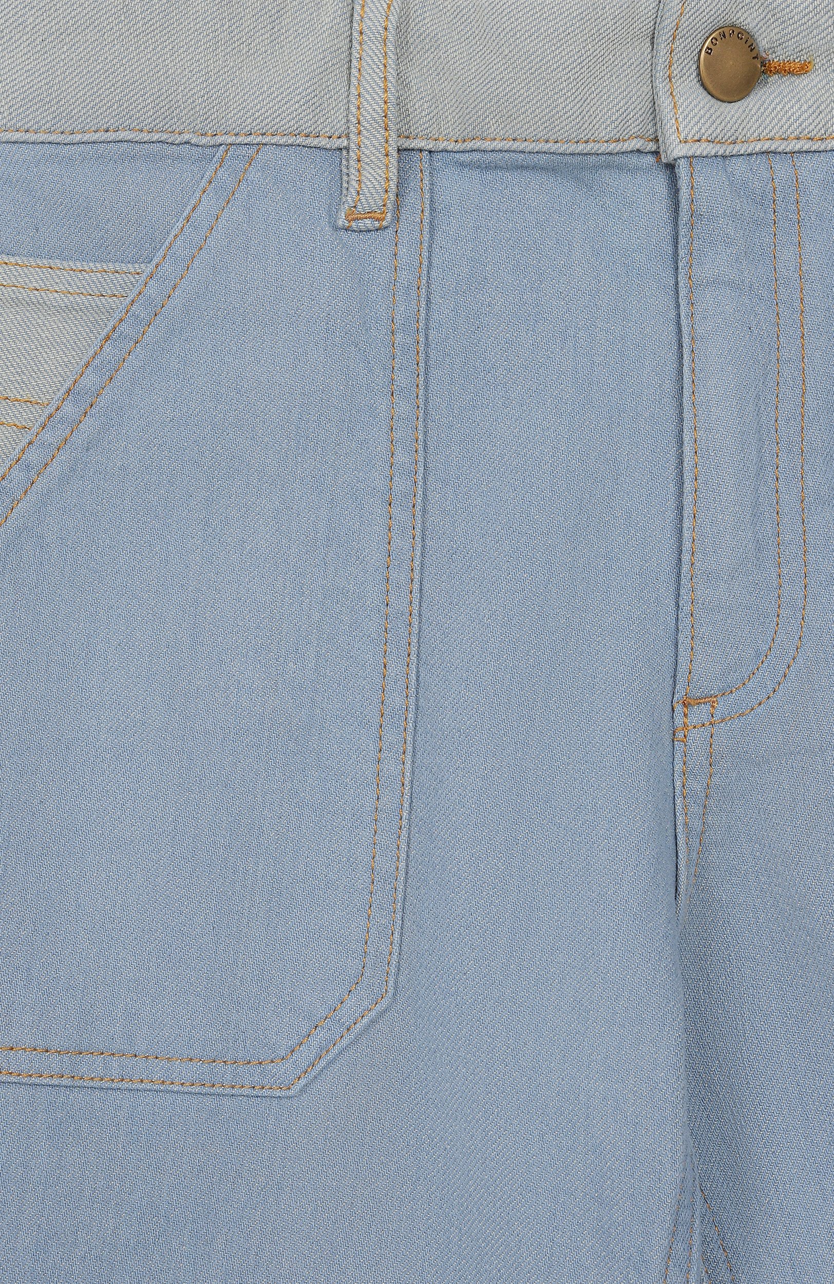 Хлопковые брюки BONPOINT голубого цвета по цене 19950 руб., арт. P06KPAW00001, фото 3 Хлопковые брюки BONPOINT, арт. P06KPAW00001, фото 3