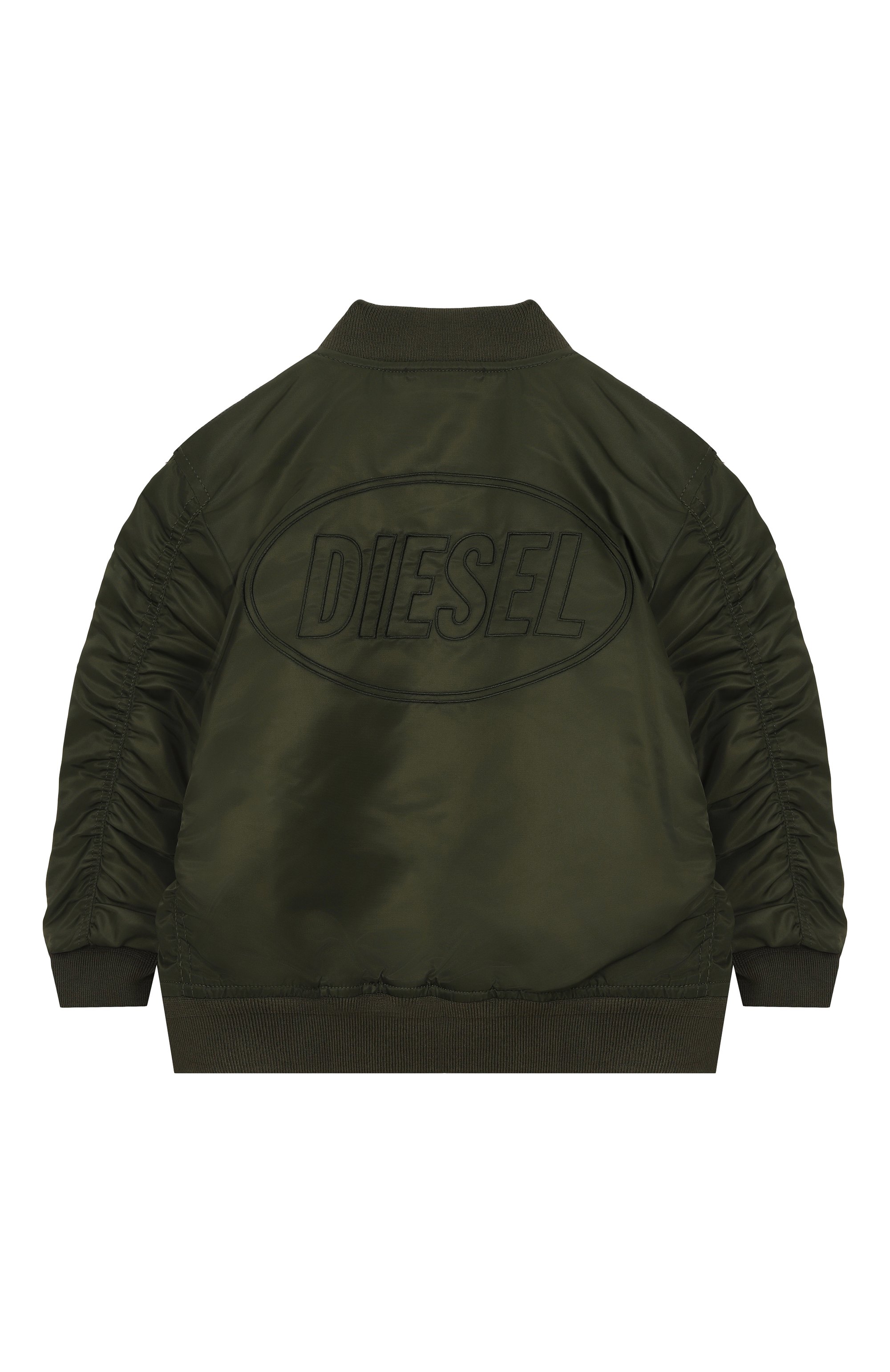 Утепленный бомбер DIESEL хаки цвета по цене 36300 руб., арт. J02398/0KAUX, фото 2 Утепленный бомбер DIESEL, арт. J02398/0KAUX, фото 2