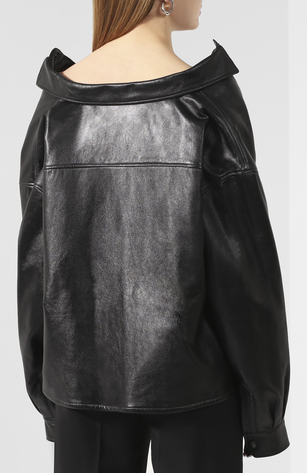 Кожаная рубашка BALENCIAGA, арт. 606243/TGS07, фото 4