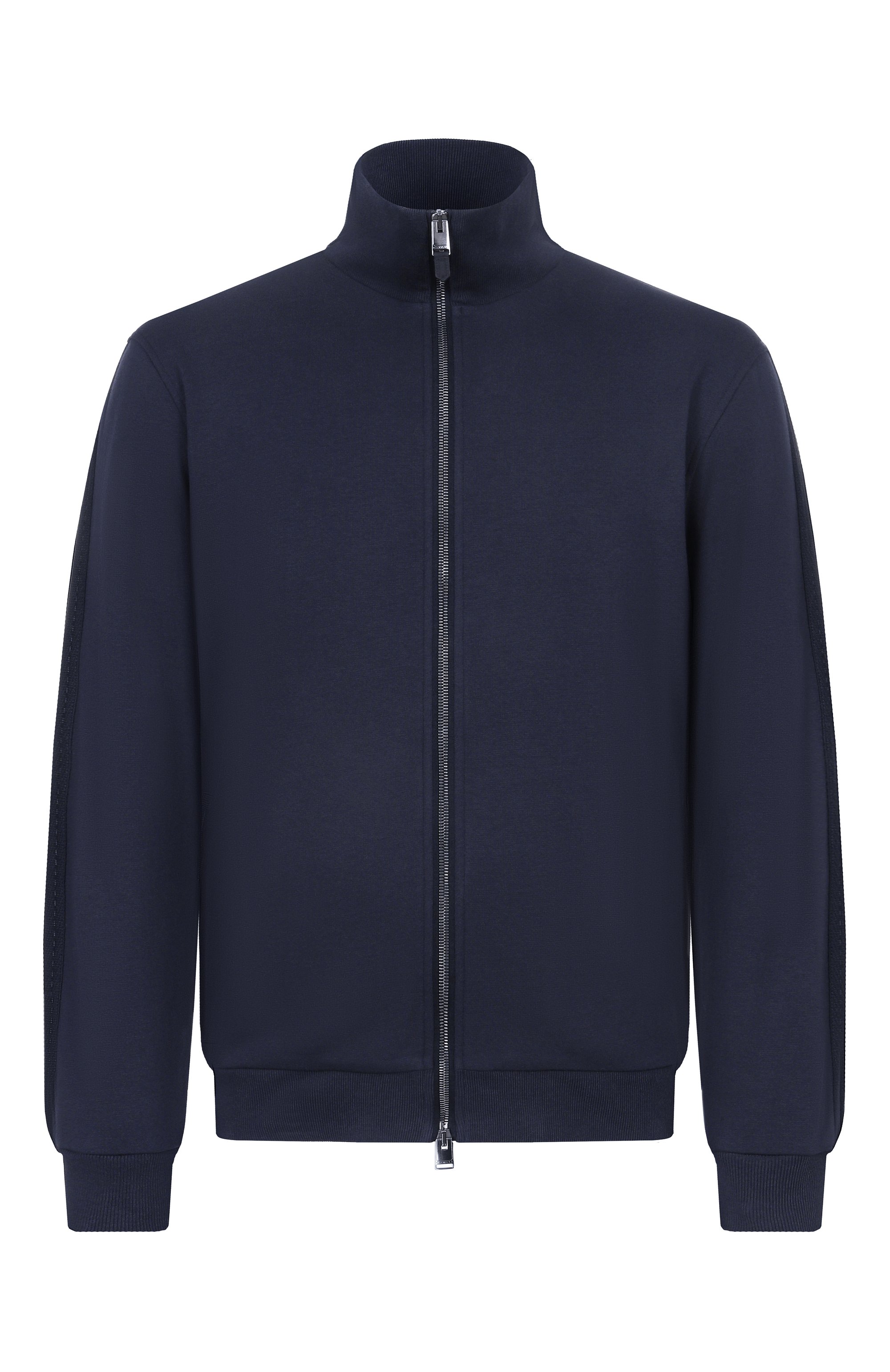 Хлопковая толстовка CANALI темно-синего цвета по цене 122500 руб., арт. T0942/MJ02447, фото 1 Хлопковая толстовка CANALI, арт. T0942/MJ02447, фото 1